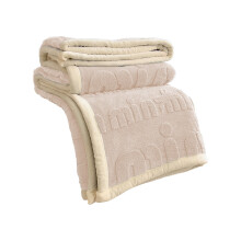 White Polyester Flannel Blanket 150 x 100 cm