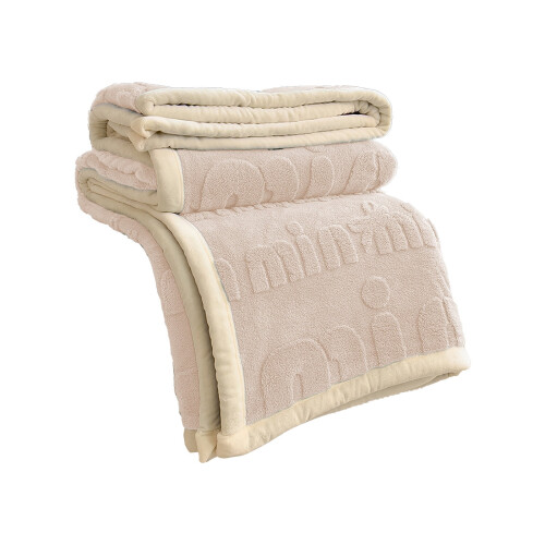 White Polyester Flannel Blanket 150 x 100 cm