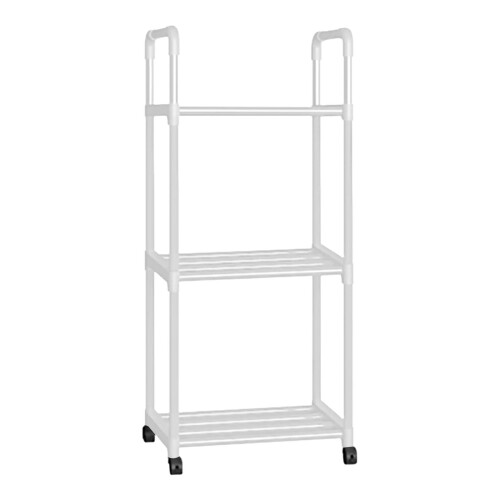3-Tier Freestanding Kitchen Storage Rack with Casters