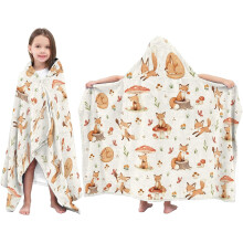 Capybara Kapuzenhandtuch für Kinder, 76 x 127 cm, weicher Flanell