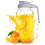 Γυάλινη κανάτα Mason 64oz με στόμιο και 1