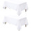 Rectangle Tablecloth 60x102 in White Polyester 1