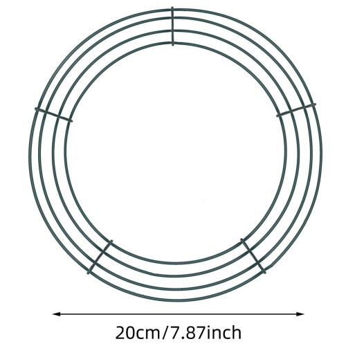 Moldura redonda de metal de 8 polegadas para guirlandas, ideal para artesanato. 2