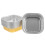 100Stk Aluminium Backschalen Multicolor Praktische Ofenbehälter 3