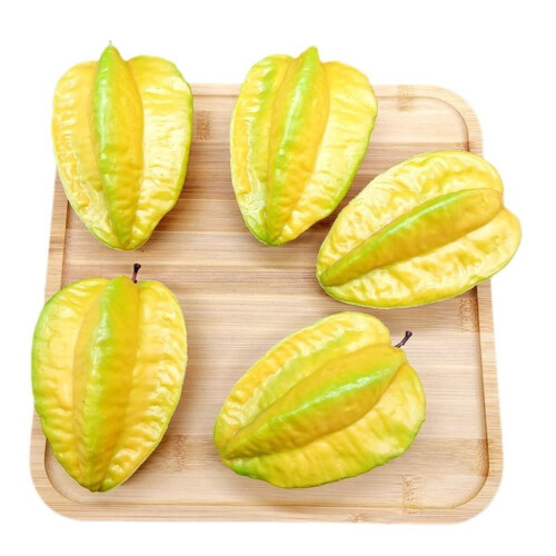 Προσομοίωση Carambola Τεχνητή Προσομοίωση Starfruit Ψεύτικο Μοντέλο Φρούτων για 1