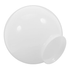 White Glass Lamp Shade – Spherical, 16.5 x 15 cm