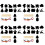 4Sets DIY Kerst Scratchcards Zwart Hout Feest Versiering 7