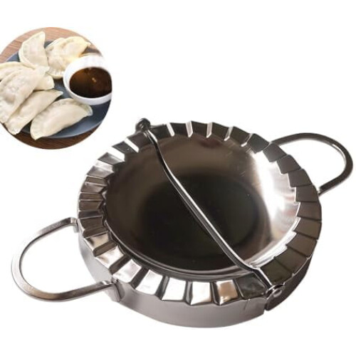 6" Stainless Steel Dumpling Maker for Empanadas, Ravioli &