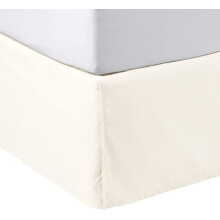 Pleated Bed Skirt Full Size Bright White 54x75in