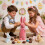 Flocked Standing Easter Bunny Figurine Pink S-5.2 inch 6