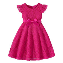 Vestidos para meninas, vestidos de verão, vestidos infantis da moda para meninas, saia sem mangas com estampa sólida, vestido de princesa para