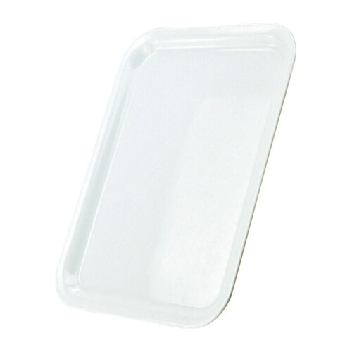 Witte plastic serveerschaal 30x22,4 cm