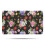 Tapete de banheiro floral antiderrapante em microfibra, 43 x 76 cm (17 x 30 polegadas) 1
