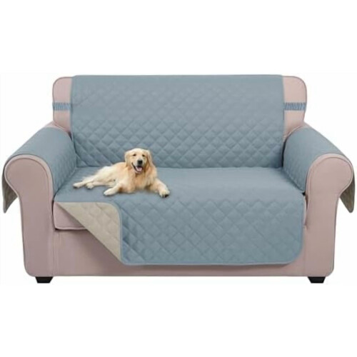 Reversible Sofa Cover for 2-Seater, Water-Resistant,
