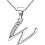 925 Sterling Silver Initial Pendant Necklace 18 inch 1