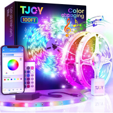 100 lábas RGB LED szalagfények alkalmazással és távirányítóval