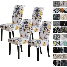 Autumn Floral Stretch Dining Chair Covers (Set of 4)
