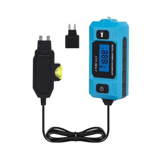 Kfz-Stromkreisprüfer 20A48V mit blauem LCD-Display und Frontbeleuchtung