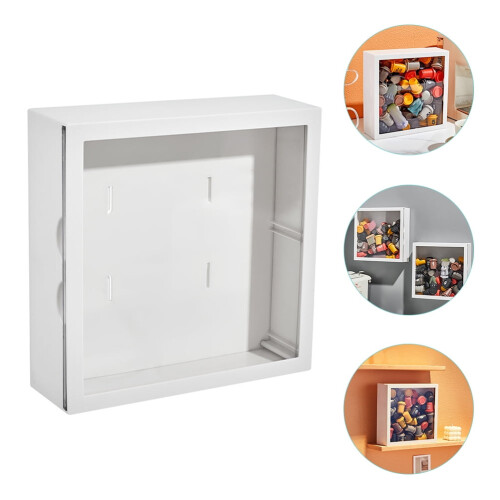 Clear ABS Plastic Display Box 24.8 x 24.8 x 8 cm