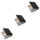 3Pièces Boîtier De Rangement Cigarettes Noir Robuste Mode 5
