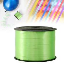 0,5 cm x 100 yards krullint/ballonkoord voor knutseldecoratie, cadeauverpakking, linten en strikken voor nieuwjaars- en verjaardagscadeaus, groen