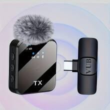 Wireless Lavalier Mic with Noise Cancellation USB-C