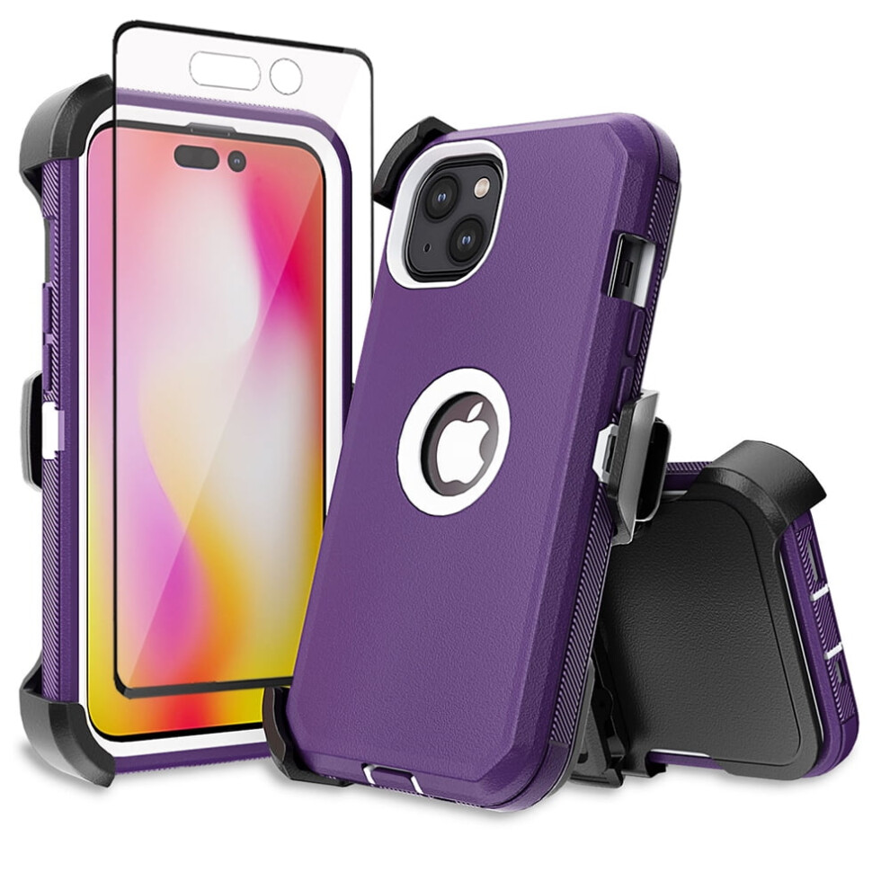 Iphone 14 Plus Case With Belt Clip And Screen Protector 922042405363