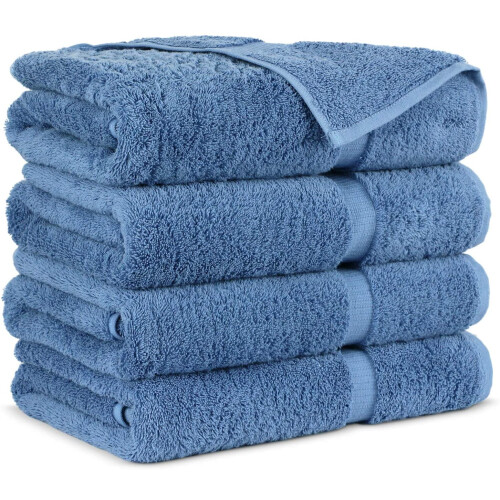 Premium Cotton Turkish Bath Towels 4-Piece Set