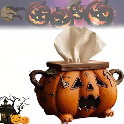 Halloween Pumpkin Tissue Box Holder