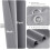Light Grey Blackout Curtains 40"W x 78"L, 2 Panels 3