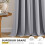 Light Grey Blackout Curtains 40"W x 78"L, 2 Panels 4