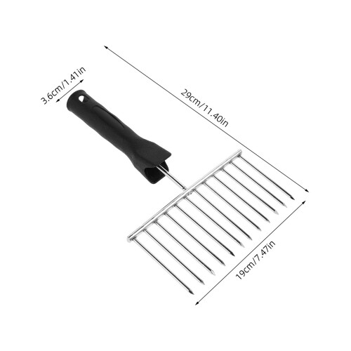 Wall Texture Brush in Black Rugged Cement Texture Comb for Artistic Pattern Painting Projects 1