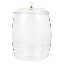 Clear Plastic Airtight Storage Jar 6.5L
