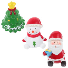 3-Piece Resin Christmas Micro Ornaments