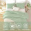Set copripiumino matrimoniale verde oliva, 3 pezzi 4