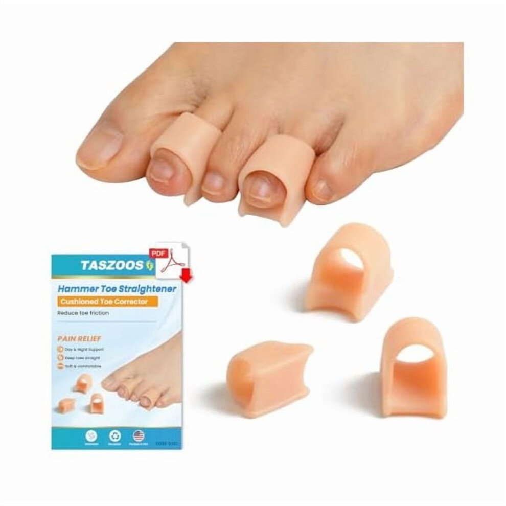 Hammer Toe Straightener Gel Splint for Men and Women Large