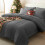 Comforter Set Dark Grey Full Size 7-Piece 1