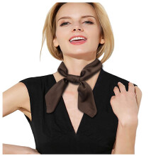 Miyuadkai Scarf Scarf Small Scarf Wind70*70CM Small Scarf Silk Retro Simpled Small Decoration Women Scarf Seadscarf Scarf Accessory Brown