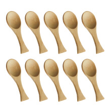 Bambus-Teelöffel, 9 cm, kurzer Griff