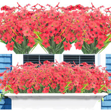 Artificial Violet Flowers 12 Pack UV Resistant