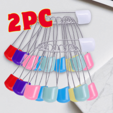 Grandes épingles de sûreté pour enfants – Acier inoxydable et plastique,