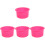4Pièces Bol Silicone Chauffe-Cire Rose Durable Usage Salon Et 2