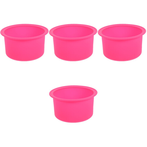 4Pièces Bol Silicone Chauffe-Cire Rose Durable Usage Salon Et 2