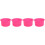 4Pièces Bol Silicone Chauffe-Cire Rose Durable Usage Salon Et 4