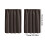 Cortinas curtas marrons com isolamento térmico e bloqueio de luz (2 painéis). 3