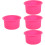 4Pièces Bol Silicone Chauffe-Cire Rose Durable Usage Salon Et 6