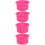 4Pièces Bol Silicone Chauffe-Cire Rose Durable Usage Salon Et 8