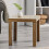 Square Oak Side Table Small Coffee Table Bedside End Table Living Room 35cm 5