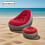 Inflatable Sofa Set with Ottoman – Burgundy & Grey 3