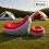 Inflatable Sofa Set with Ottoman – Burgundy & Grey 4
